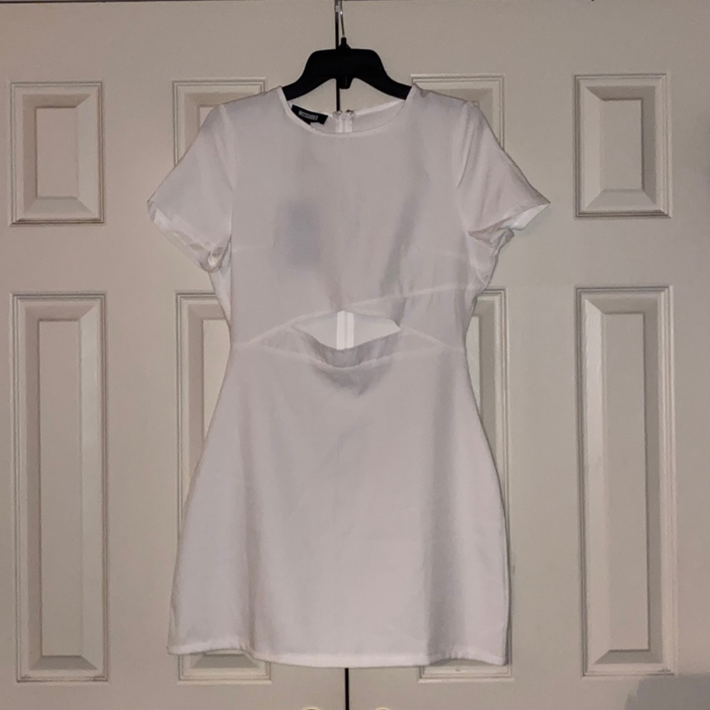 Missguided White Cutout Dress
